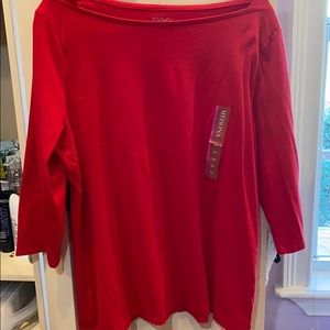 Red Long Sleeve Shirt-NEW